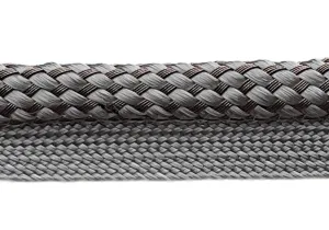 5/8" Gunmetal Grey Basket- Weave Piping Trim (Made in USA)