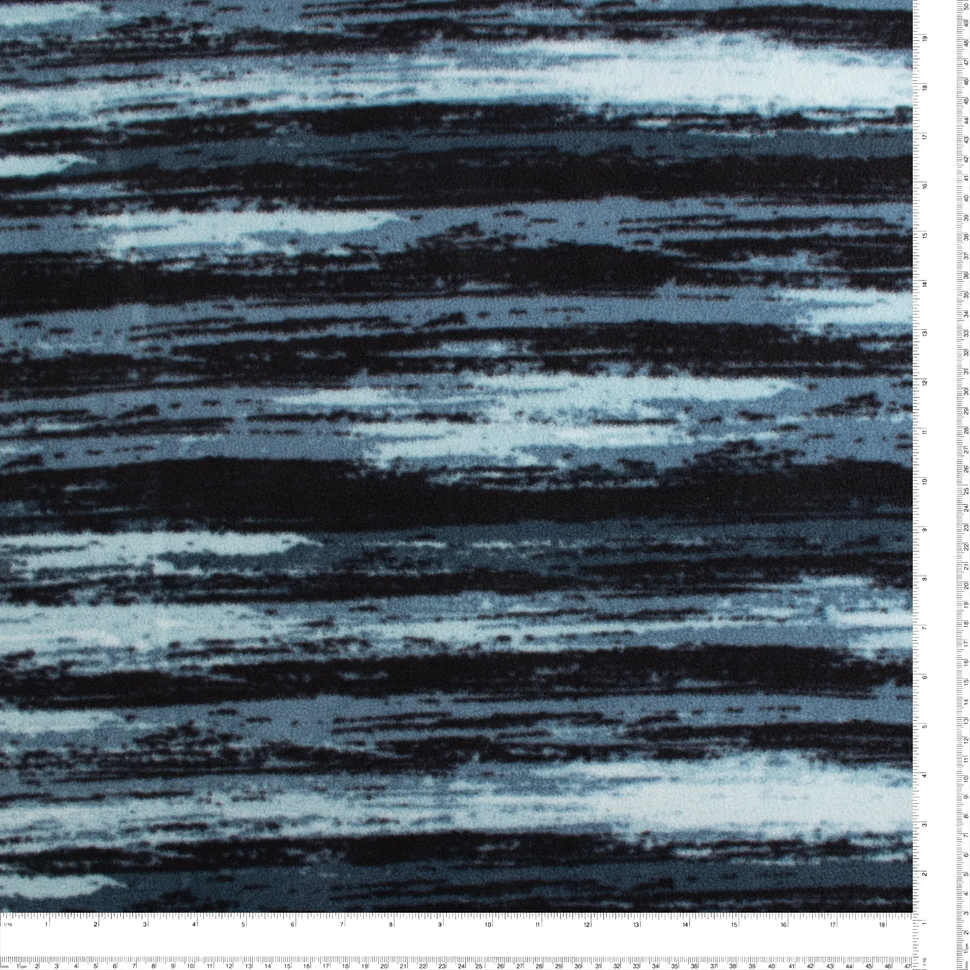 Anti Pill Fleece Print - MONTANA - 022 - Blue