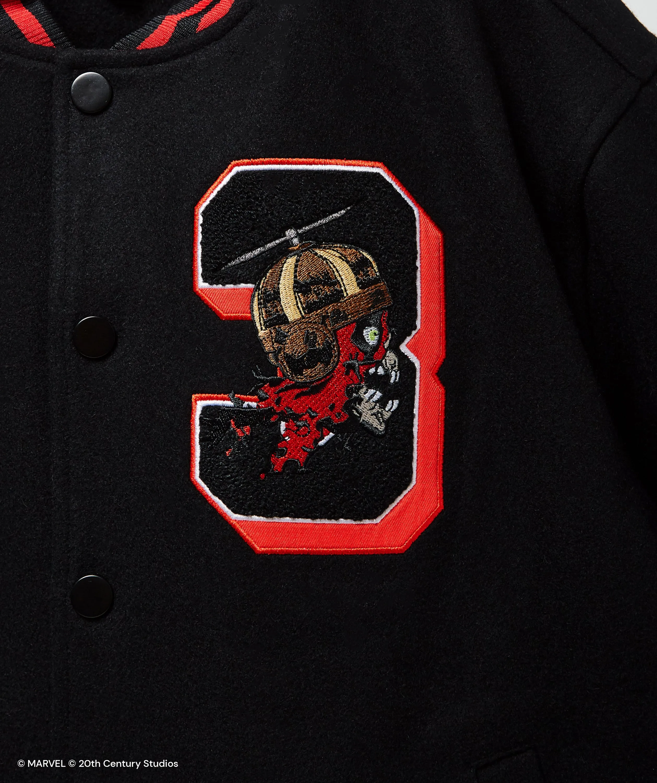 Premium Deadpool-Themed Unisex Varsity Jacket