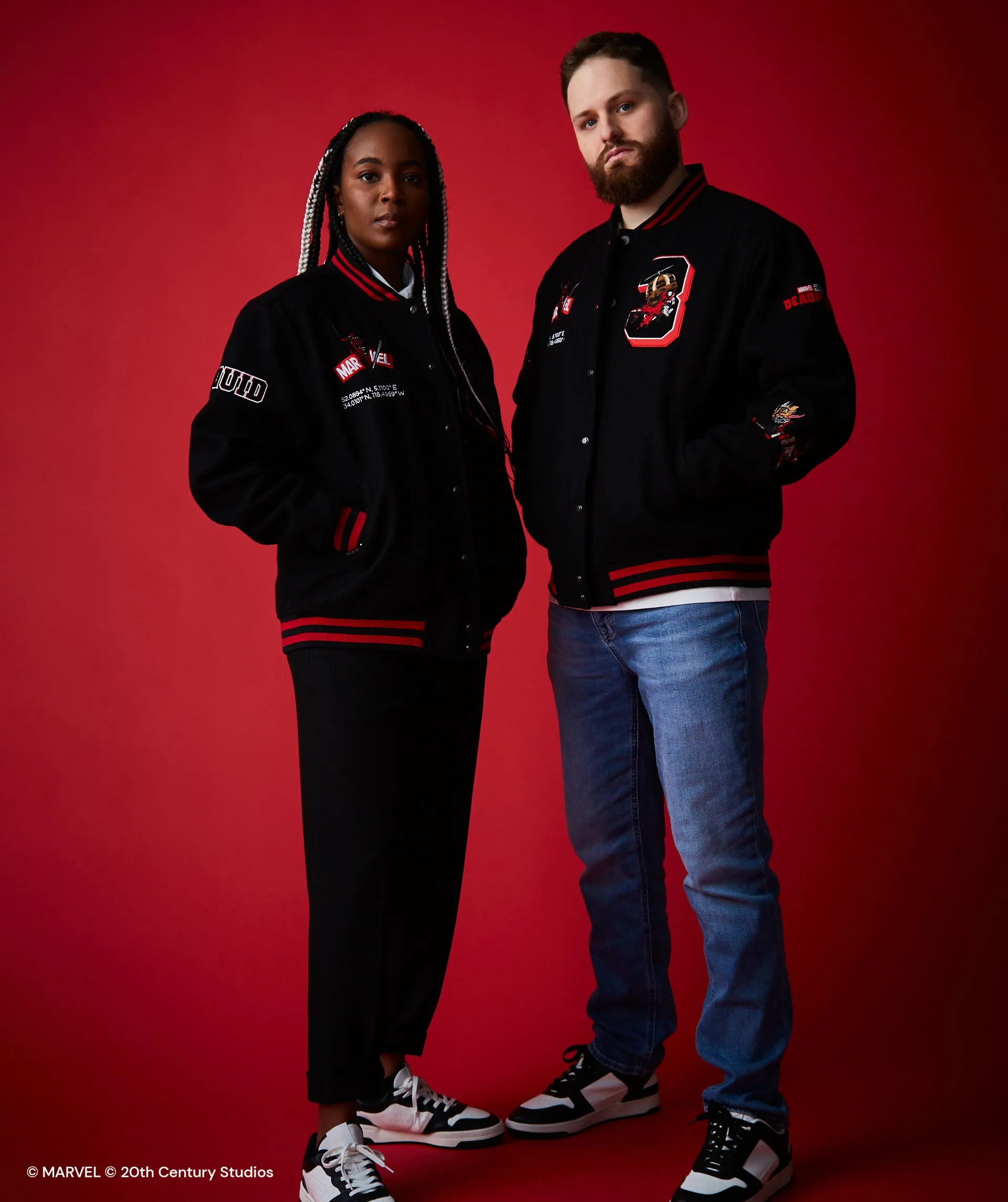 Premium Deadpool-Themed Unisex Varsity Jacket