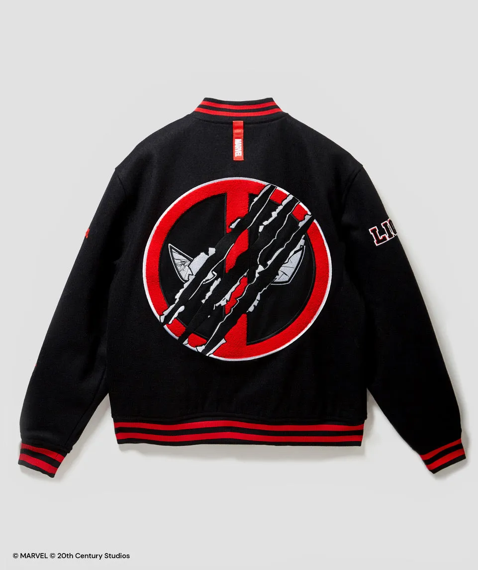 Premium Deadpool-Themed Unisex Varsity Jacket