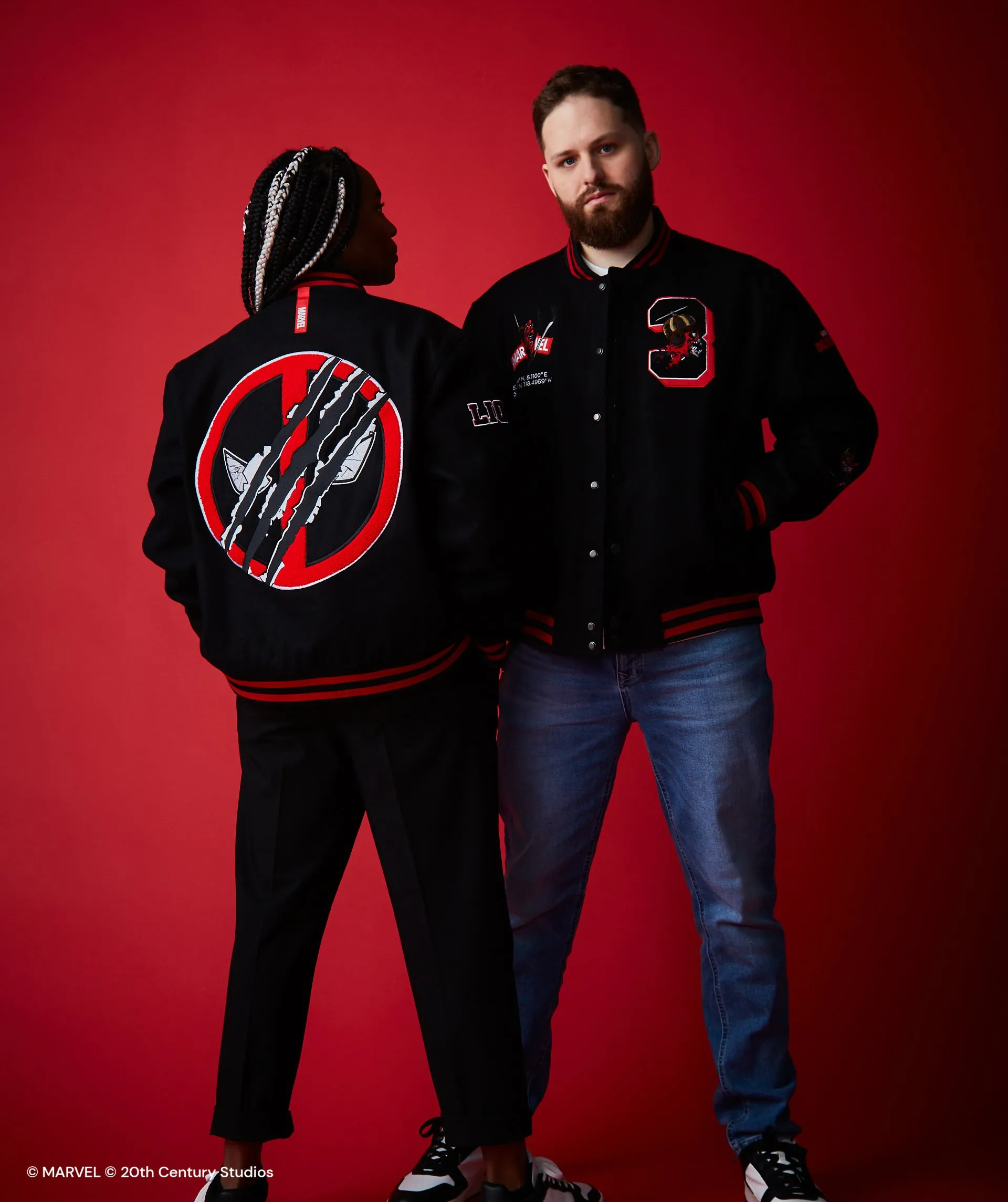 Premium Deadpool-Themed Unisex Varsity Jacket