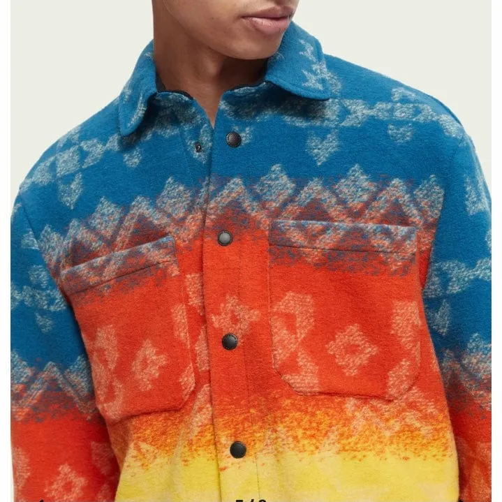 Scotch & Soda Heavyweight Jacquard Overshirt - Combo A, Style 171319