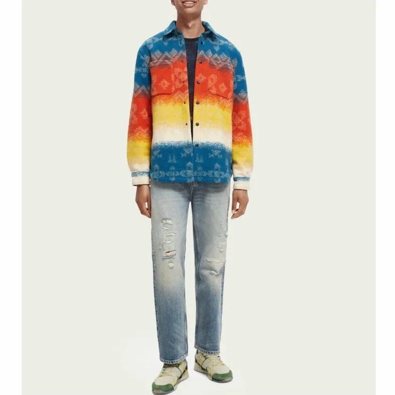 Scotch & Soda Heavyweight Jacquard Overshirt - Combo A, Style 171319